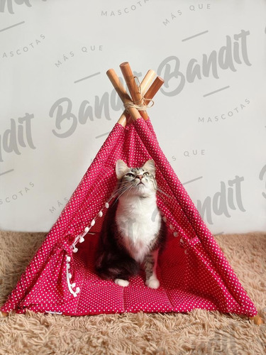 Tipi Para Mascotas, Carpa India Para Perros Y Gatos. Cabaña.