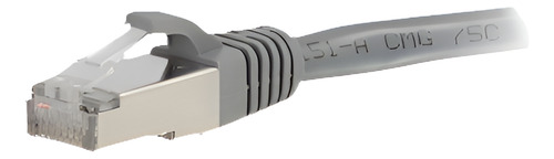 Cable De Conexión De Red C2g 10 Ft, Cat6a S/enganche, Gris