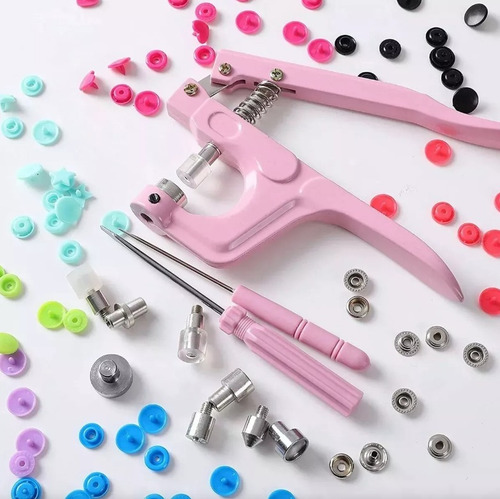 Pinza Kam Botón Presión Broche T5 18 Colores 200 Juegos