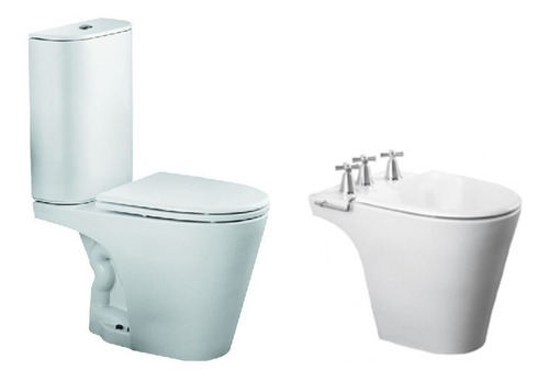 Juego Baño Marina Ferrum Inodoro Depos +bidet +tapa