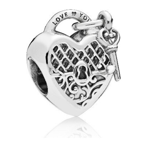 Dije Charm Pandora Love You Lock Candado De Amor Original 