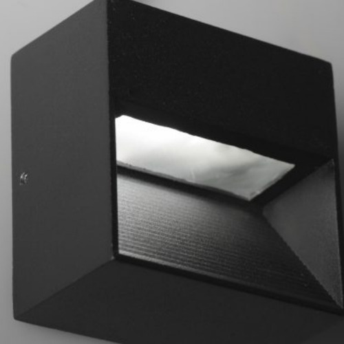 Imagen 4 de 4 de Aplique Exterior Led Integrad Aluminio Vidrio Ip54 Isch Leuk