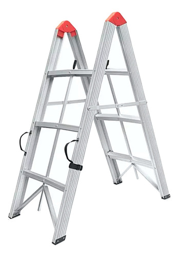 Escalera Aluminio Compacta 1.2mts Rectractil 3 Peldaños 150k