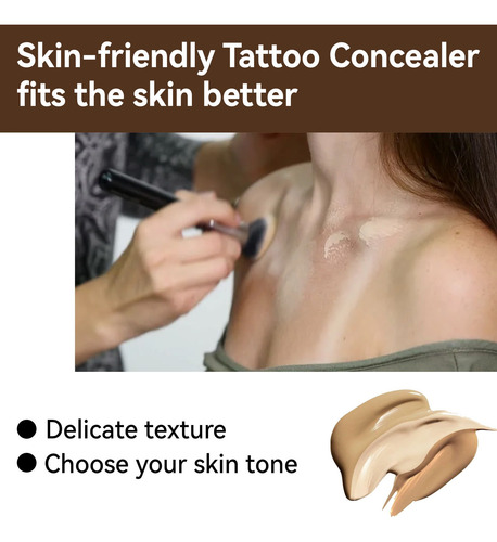 La Base De Maquillaje En U Oculta E Ilumina El Tatuaje C385