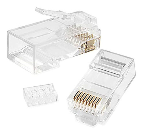 Vbor Cat6 - Juego De 2 Conectores Rj45 Utp 8p8c Ethernet