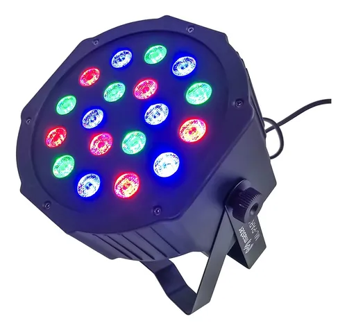 Luz Led Ritmica Dmx + Control 18 Leds Fiestas Dj Discoteca