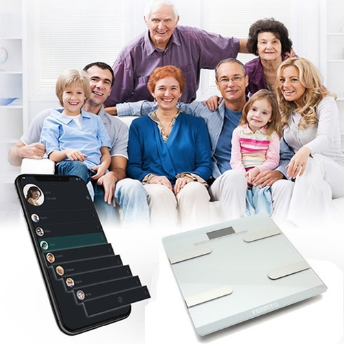 Balanza Digital Personal Baño Bluetooth Femmto 180kg Nueva