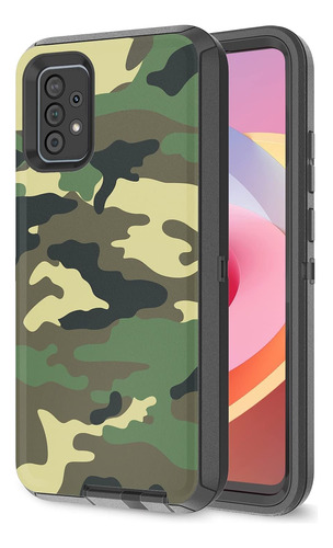 Funda Szfirstey, P/ Samsung Galaxy Serie A52, Verde Camo