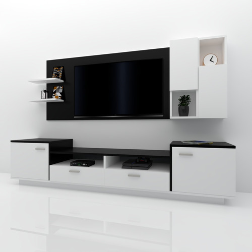 Modular Moderno Mueble Living Panel Para Lcd/led H/55 