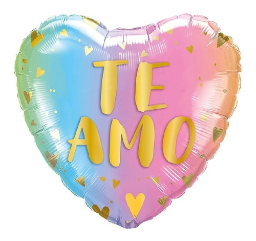 Globo Metalizado Te Amo Día De Enamorados Cotillón Activarte