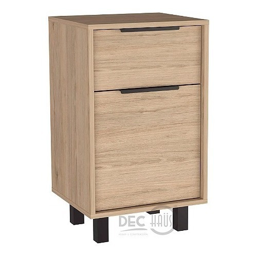 Velador Kaia Z-41 1puerta 1cajon 41x36x70cm Caramelo Wengue