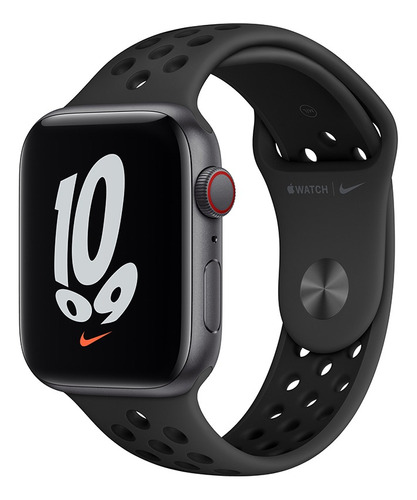 Apple Watch Nike SE (GPS + Cellular, 44mm) - Correa deportiva Nike Carbono/Negro