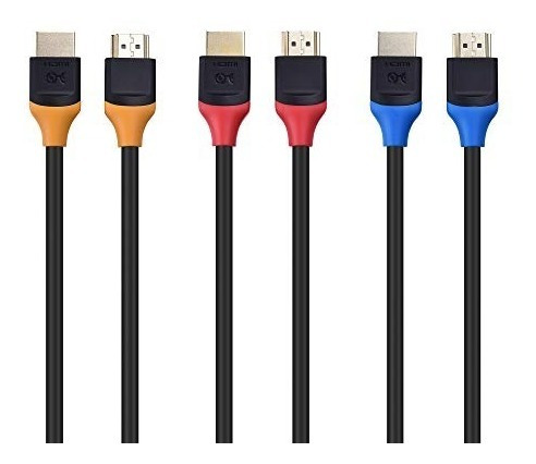 Imagen 3 de 7 de Cable Matters Paquete De 3 Puertos Hdmi De Alta Velocidad Ca