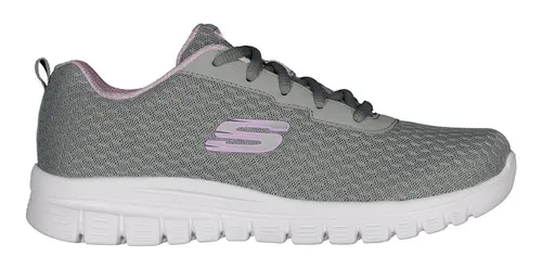 Tenis Skechers Dama Color Gris | MercadoLibre