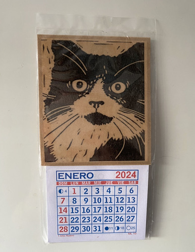 Almanaque Calendario Con Iman Mes A Mes Varios Modelos Gatos