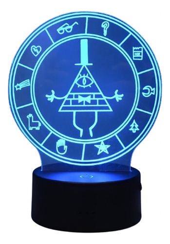 Lampara Led 3d -  Gravity Falls