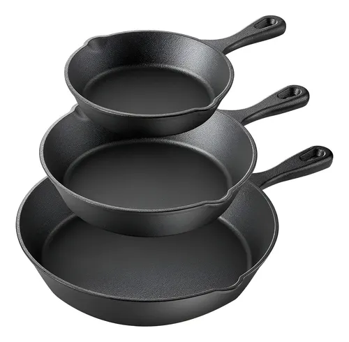 ¡MÁS BARATAS QUE NUNCA! Set de 4 sartenes de hierro fundido