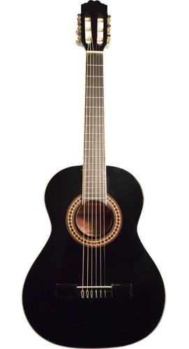 La Sevillana A-23 Bk Guitarra Clásica 3/4 Tapa Abeto Caoba