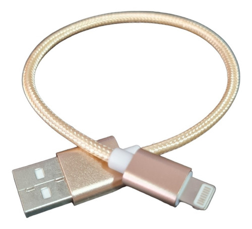 Cable Corto Para iPhone Usb Datos Reforzado Microcentro