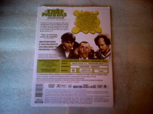 2 Dvds: Os Três Patetas Em Cores (digipac) (Usado)