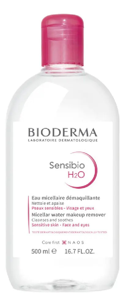 Desmaquillante agua micelar Bioderma Sensibio H2O para piel sensible, normal a mixta por unidad - volumen de la unidad de 500mL