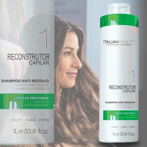 Shampoo Anti Resíduos Limpeza Profunda 1000ml Brazilian