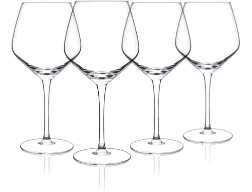 Luxbe Crystal Wine Glasses Set of 4 650mL