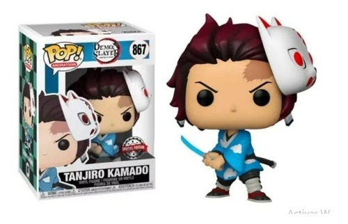 Funko Pop!-demon Slayer-tanjiro Kamado #867 With Mask Esp E 