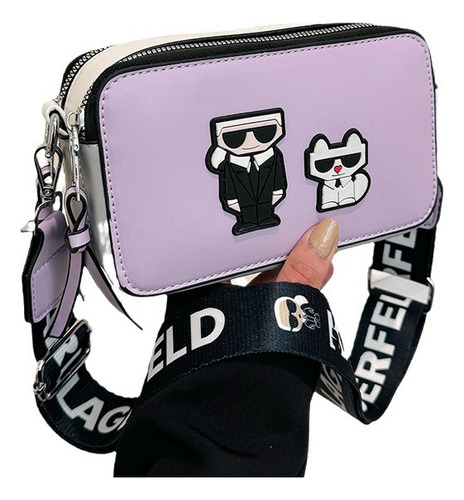 2024 Bolso Bandolera De Cuero Karl Lagerfeld Nuevo Eaeovni