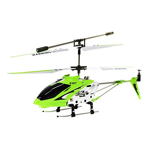 Helicóptero Rc  S107 De 3 Canales Girocompás, Verde