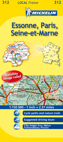 Mapa Local Essone, Paris, Seine-et-marne - Varios Autores