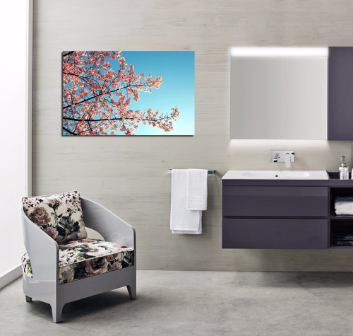 Vinilo Decorativo 40x60cm Flores Arbol Rosa Life