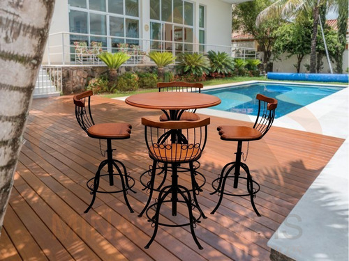 Conjunto Bistrô Pra Varanda Área Externa Mesa 4 Cadeiras