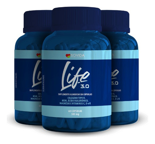 3 Frascos De Life Nova Fórmula