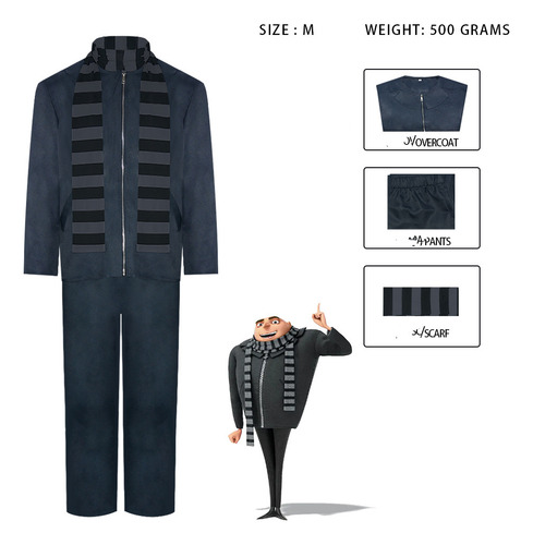 Disfraz De Cosplay Para Halloween, Ladrón, Papá Gru
