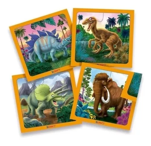 Rompecabezas Infantil Puzzle 4 En Dinosaurios
