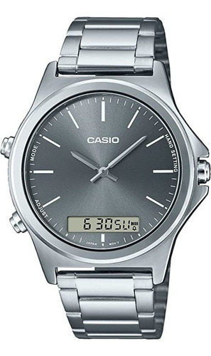 Casio Mtp-vc01d-8e - Reloj Analógico Digital De Doble Zona