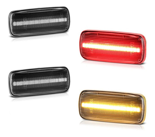 Pieza Para Ram Doble Recogida Roja Tira Led Ambar Luz Lado