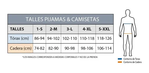 Tabla de talles boxer dufour new arrivals