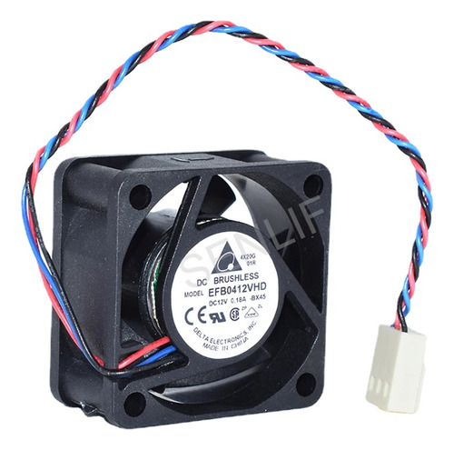 Para Ventilador Delta Efb0412vhd Dc12v 0.18a 12v De Tres Cab