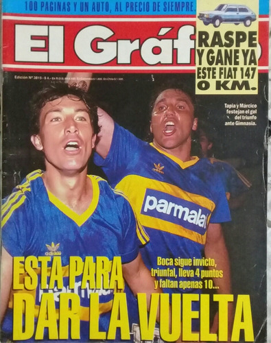 El Grafico N°3815.gimnasia 0 Boca 1, Francia 20 Los Pumas 24