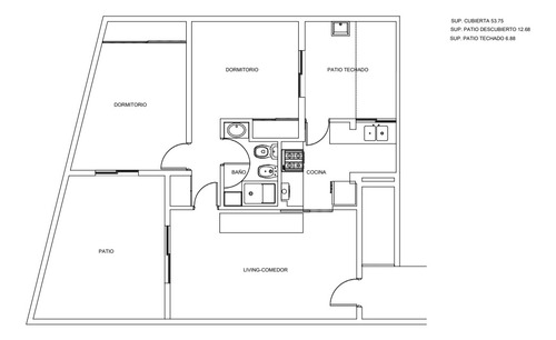 Venta Ph Pueyrredon 1200. 2 Dor 1 Baño. 2 Patios. 75m2 Total