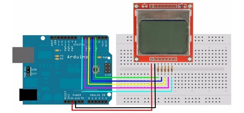 Módulo Display Lcd Gráfico Nokia 5110 - Arduino, Pic, Avr