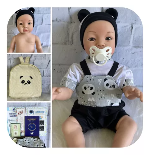 Bebê Tipo Reborn Menino Príncipe Com Maravilhosa Mochila