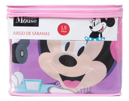 Set De Sabanas Mas Frazada Sherpa Invierno Minnie - Disney