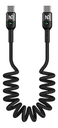 Cable Tipo C A Tipo C Mcdodo Espiral Retractil 1.8m