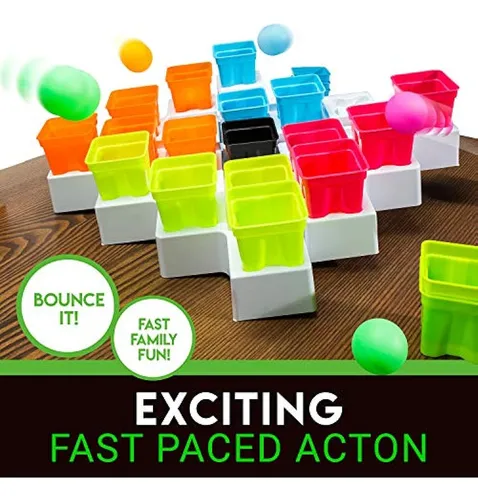 Franklin Sports Battle Buckets Pong Game - Juego De Ping Pon