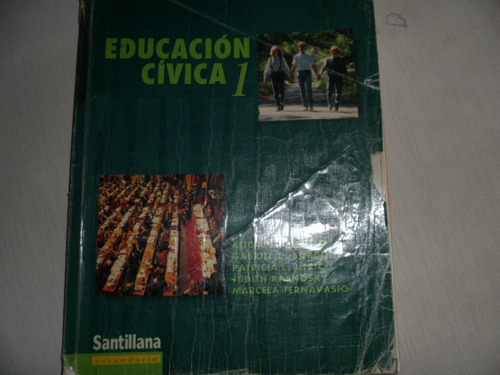 Libro Educación Cívica 1  Ed. Santillana 1996