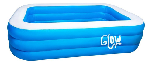 Piscina inflable rectangular GlowUp R6111 de 210cm x 150cm x 65cm 850L azul