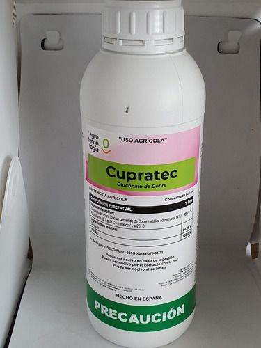 Cupratec 1lt Cobre Sistémico Bactericida Ecológico Biodegrad